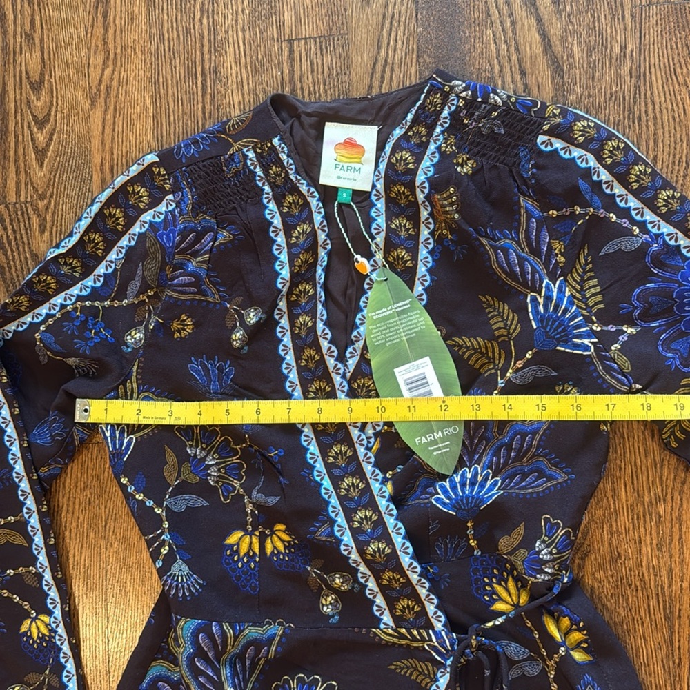 FARM Rio Floral Wrap Mini Dress SM - Picture 15 of 15